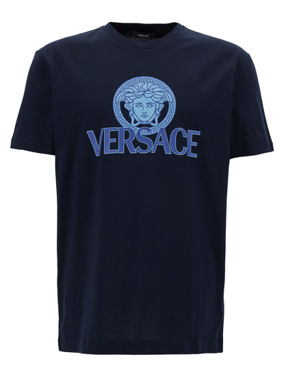 Versace T-shirt Nautical In Blu