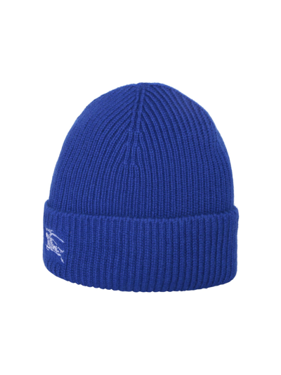 Burberry Ekd Logo Blue Hat