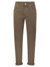 BRUNELLO CUCINELLI BRUNELLO CUCINELLI FIVE-POCKET TRADITIONAL FIT TROUSERS IN LIGHT COMFORT-DYED DENIM