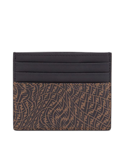 Fendi Business Spcard Holder In C Maya Black Palladio