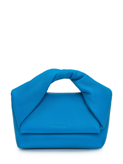 Jw Anderson J.w. Anderson Midi Twister Bag In Clear Blue