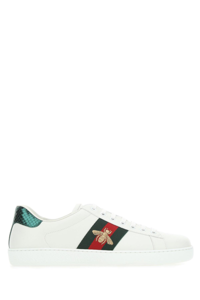 GUCCI GUCCI ACE EMBROIDERED SNEAKERS