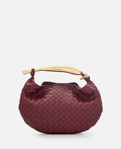 Bottega Veneta Small Sardine Chain Leather Shoulder Bag In Red