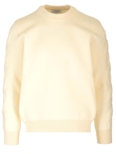 Off-white Embossed Jumper In Panna
