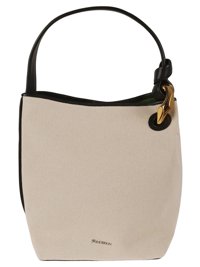 Jw Anderson J.w. Anderson The Chain Bucket Bag In White
