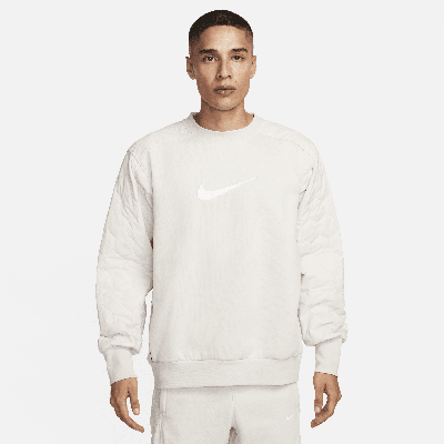 Nike Men's Standard Issue Basketball Crew-neck Sweatshirt In Brown
