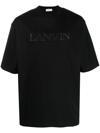 LANVIN LANVIN T-SHIRT WITH LOGO APPLICATION