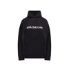 Balenciaga Mirror Logo Oversize Cotton Hoodie