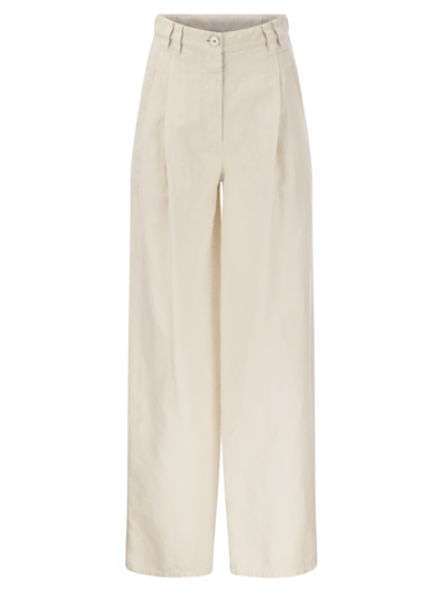 Brunello Cucinelli Tinted Trouser In Neutral