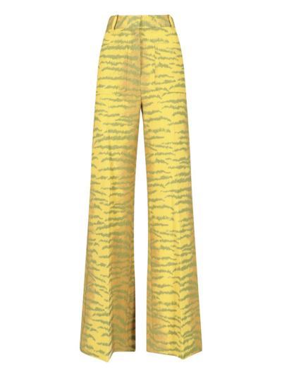 Victoria Beckham Trousers In Yellow