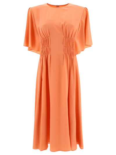 CHLOÉ CHLOÉ WING SLEEVE FLARED DRESS