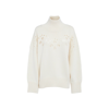 Chloé Pointelle-knit Wool Turtleneck Sweater