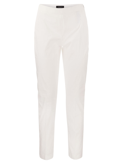 FABIANA FILIPPI FABIANA FILIPPI SLIM TROUSERS IN TECHNICAL COTTON