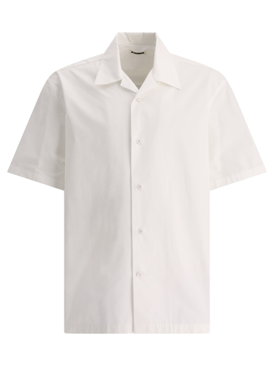 Jil Sander Oversized White Poplin Shirt For Men | Ss24 Collection