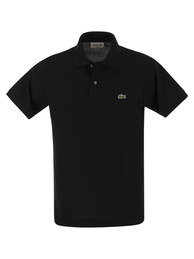 Lacoste Mens Original L.12.12 Slim Fit Petit Pique Cotton Polo Shirt In Black 031