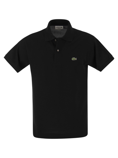 Lacoste Mens Original L.12.12 Slim Fit Petit Pique Cotton Polo Shirt In Black