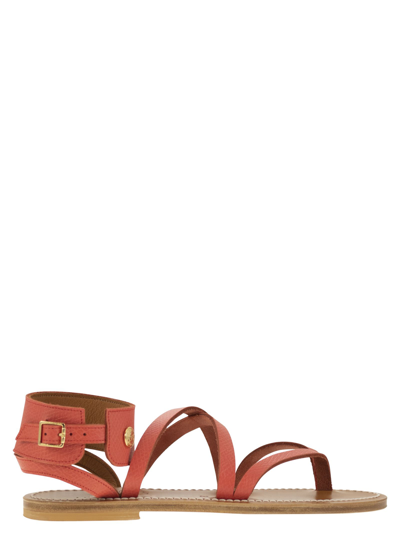 LONGCHAMP LONGCHAMP LONGCHAMP X K.JACQUES LEATHER SANDALS