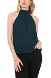 1.STATE GATHERED HALTER NECK TOP
