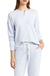 Pj Salvage Ministripe Pajama Top In Periwinkle