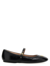 Moschino Women Ballet Flats With Lettering Logo In Black