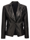 Brunello Cucinelli Sb Nappa Leather Short Blaze In Black