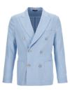 TONELLO DOUBLE BREAST LINEN JACKET BLAZER