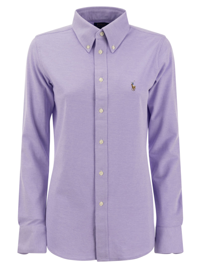 Polo Ralph Lauren Relax Shirt Oxford In Lilac