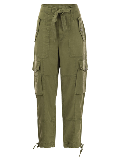 POLO RALPH LAUREN POLO RALPH LAUREN LINEN BLEND TWILL CARGO TROUSERS