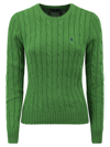 Polo Ralph Lauren Cable Knit Pullover With Contrasting Embroidered Logo