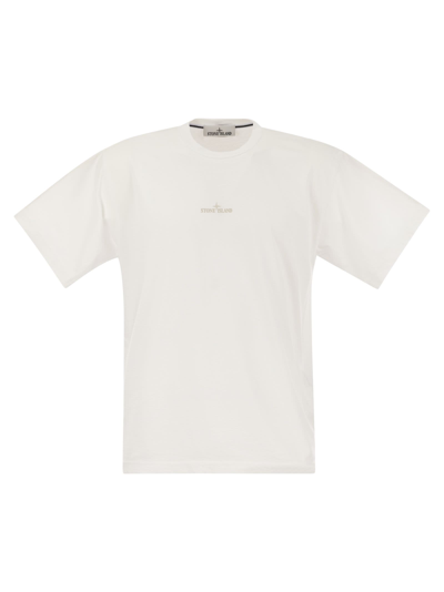 Stone Island T-shirt With Print In White