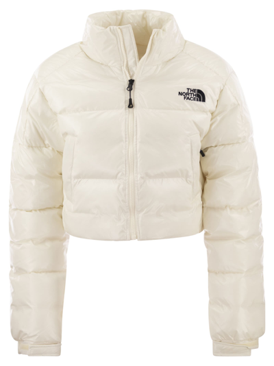 The North Face Rusta 2.0 Cropped Bomber Jacket In White