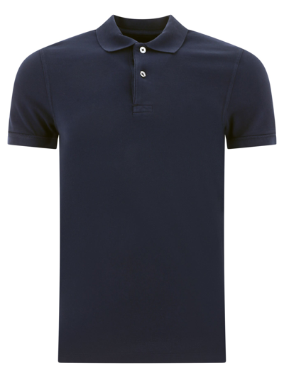 Tom Ford Tennis Polo Shirt In Blue