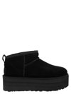 Ugg 'ultramini' Black Boots With Platform