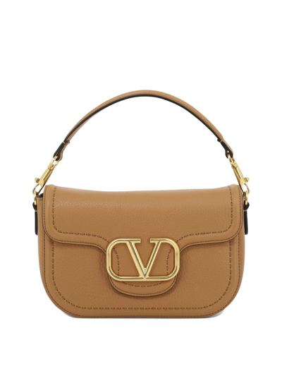 Valentino Garavani Alltime Shoulder Bag In Brown