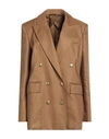 Max Mara Woman Blazer Brown Size 10 Linen