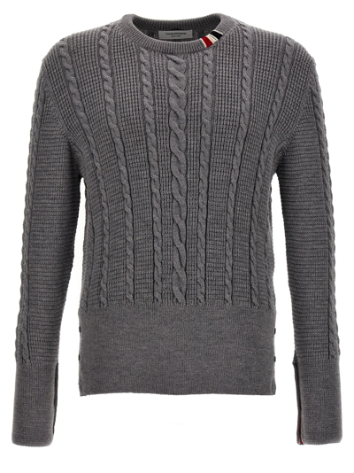 Thom Browne Cable Jumper, Cardigans Grey