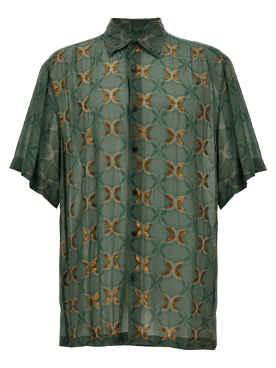 Dries Van Noten Cassidye Shirt, Blouse Green In Verde