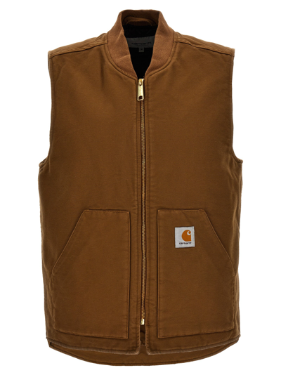 CARHARTT CLASSIC GILET BROWN