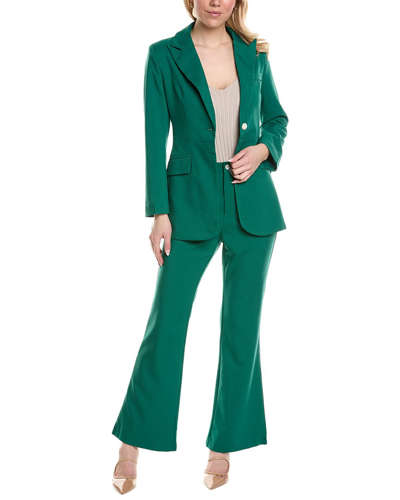 Beulah 2pc Blazer & Pant Set In Green