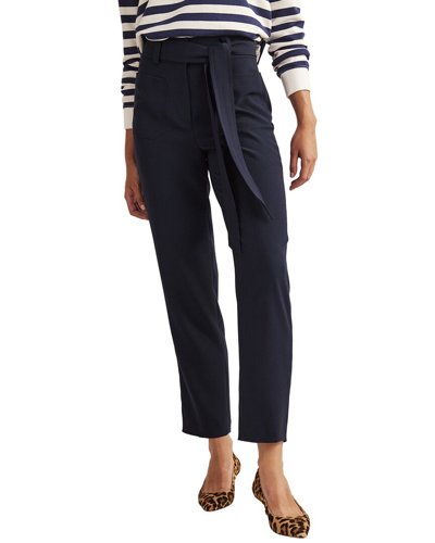 Boden Tie-waist Tapered Pants Navy Women  In Blue