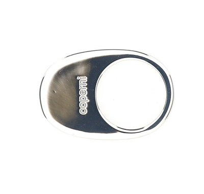 Coperni Swipe Logo Engraved Ring In Silver
