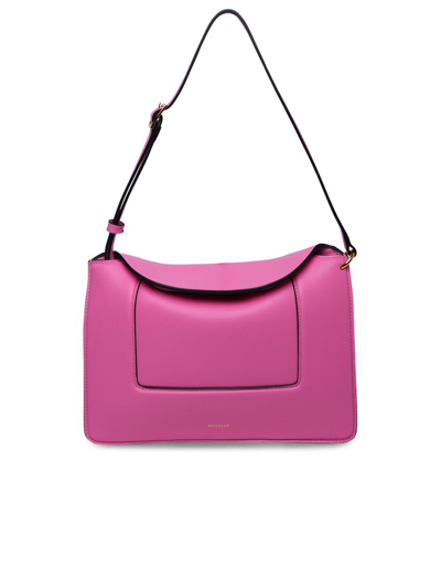 Wandler Penelope Logo Printed Shoulder Bag In Pink