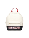 LOVE MOSCHINO LOVE MOSCHINO LOGO EMBROIDERED ZIPPED BACKPACK
