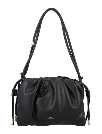 Apc A.p.c. Ninon Mini Shoulder Bag In Black