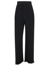 Lanvin Black Pleated Pants With Invisible Zip In Black