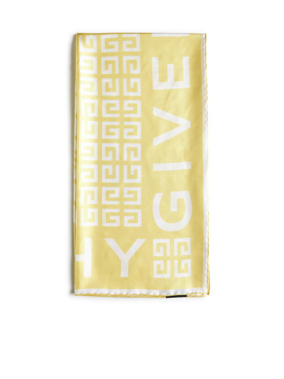 Givenchy Silk Scarfs In Banana/white