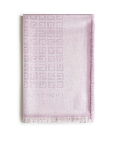 Givenchy Silk Scarfs In Old Pink Fils Argent
