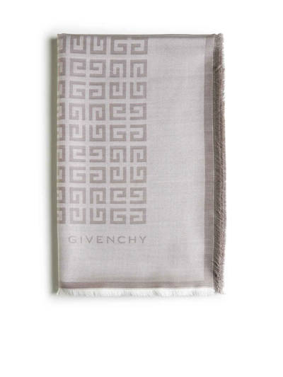 Givenchy Silk Scarfs In Dust/white