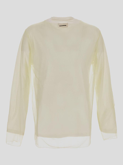 Jil Sander T-shirts And Polos In Lime
