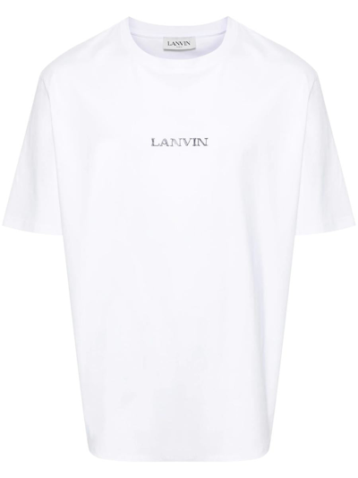 Lanvin T-shirt With Embroidery In White